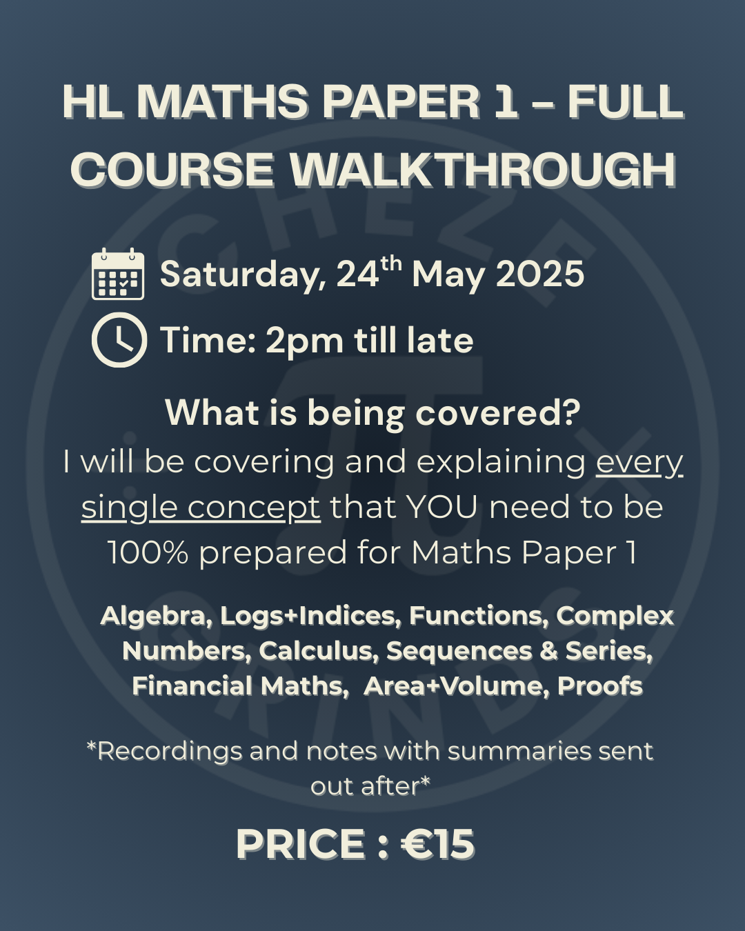Maths Paper 1 Full Walkthrough